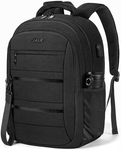 calais nylon 15 inch computer commuter backpack tumi TUMI - Alpha Bravo Nathan Leather Laptop Backpack - 15 Inch Computer Bag  for Men and Women - Dark Brown