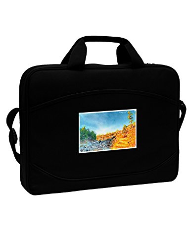 TooLoud Castlewood Canyon Watercolor 15" Dark Laptop / Tablet Case Bag