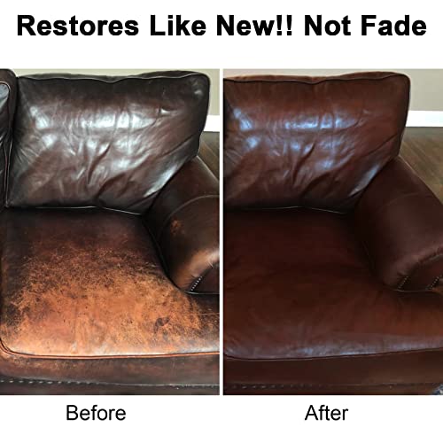 drtulz Leather Recoloring Balm, Dark Brown Leather Repair Kit for Furniture, Steering Wheel, Car