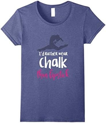 Womens T-Shirt for Gymnast - Cute Gymnastics Clothing Small Heather Blue