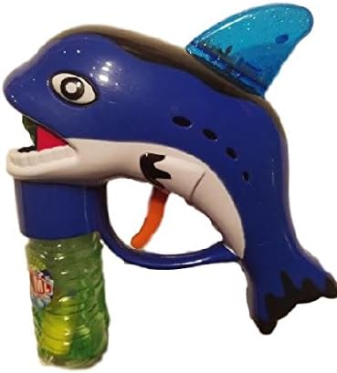 Killer Whale Fish Bubble Gun Blaster Shooter with Music - Friction Powered with light up moving fin