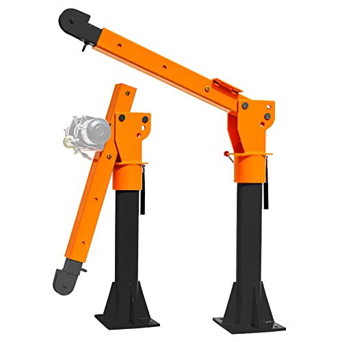 RUGCEL WINCH 2200lb Folding TruckMounted Crane, Painted Steel Pickup