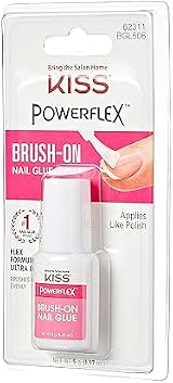 KISS Powerflex Brush-On Nail Glue, Ultra Hold False Nails, Repairs Breaks view 3