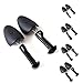 5 Pairs Practical Plastic Adjustable Length Men Shoe Tree Stretcher Boot Holder Organizers (5 Pairs Black)