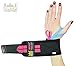 Deluxe Women's Wrist Wraps Pink Pair for Weight Lifting Training Wrist Support Cotton Wraps Gym Bandage Straps Pink Stripes