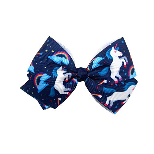 24Pcs Pinwheel Hair Bows for Girls 4.5 Inch Colorful Grosgrain Ribbon Bows with Alligator Hair Clips Pigtail Bows in Pairs for Baby Girls Toddlers Kids Children