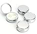 Bekith Silver Pill Box Medicine Case for Pocket or Purse, Set of 4