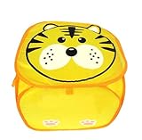 H:oter Neat Ideas Cratoon Folding Square Laundry Basket,Hamper - YELLOW