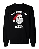 I'm the Realest Santa Pullover Sweater - Funny Christmas Graphic Sweatshirt
