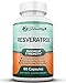 Pure Resveratrol Supplement - Antioxidant Polyphenols Extract, Natural Trans-Resveratrol Powder Pills for Heart Health & Weight Loss, Anti Aging Anti Oxidant, NMN NAD, 1200mg Per Serving, 60 Capsules