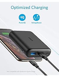 Anker PowerCore 15000 Redux, cargador de teléfono ultraportátil y compacto de 2 puertos y 15000 mAh Banco de energía con tecnología PowerIQ y VoltageBoost para iPhone, iPad, Samsung Galaxy