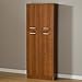 South Shore, Morgan Cherry 4-Door Storage Pantry with Adjustable Shelves