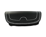 Indian Motorcycle Black Genuine Leather Handlebar Bag