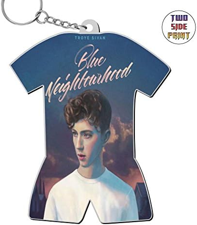 Creative Unique Blue Neighbourhood Troye Sivan Key Ring Key Chain