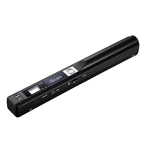 900Dpi Iscan Wireless Hd Portable Hand Held Mini Scanner Great Helper- Black