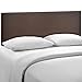 Modway Region Linen Fabric Upholstered Queen Headboard in Dark Brown