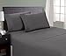 HC COLLECTION 1800 Series Microfiber Sheet & Pillow Case Set(Full, Grey)