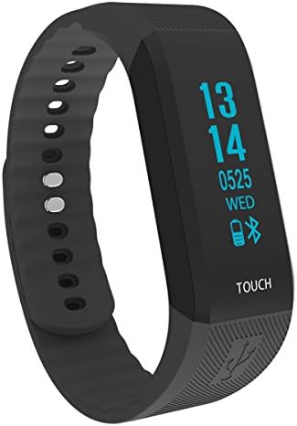 Fitness Tracker, Activity Bracelet Pedometer Sleep Monitor Step Counter Bluetooth Bracelet Waterproof Activity Tracker YZFDBSX (black)