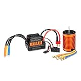 GoolRC Upgrade Waterproof F540 4370KV Brushless Motor with 45A ESC Combo Set for 1/10 RC Car Truck