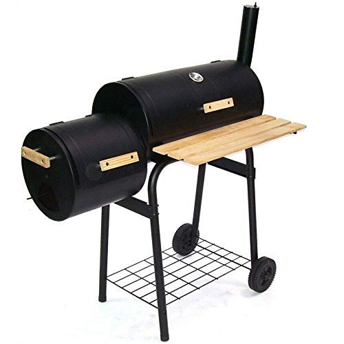 D&L BBQ Holzkohlegrill Barbecue 56510 Smoker Grill Grillwagen Standgrill Räucherofen AWZ – Bild 8
