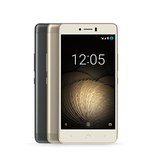 BQ Aquaris U Plus - Smartphone de 5'' (4G, WiFi, Bluetooth 4.2, Qualcomm Snapdragon 430 Octa Core, 16 GB de Memoria Interna, 2 GB de RAM, cámara de 16 MP, Android 6.0.1 Marshmallow) Blanco y Dorado