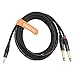 DISINO 1/8 Inch TRS Stereo to Dual 1/4 inch TS Mono Y-Splitter Cable 3.5mm Aux Mini Jack Stereo Breakout Cable Path Cords - 10 feet