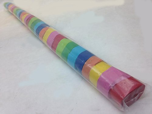 Multicolor Streamers in a Sleeve - 32 Large Rolls