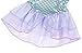 HenzWorld Mermaid Dress Up Ariel Costume Princess Birthday Party Role Pretend Cosplay Outfit Ruffle Cap Sleeve Fish Scale Tails Skirt Little Girls 4-5 Years