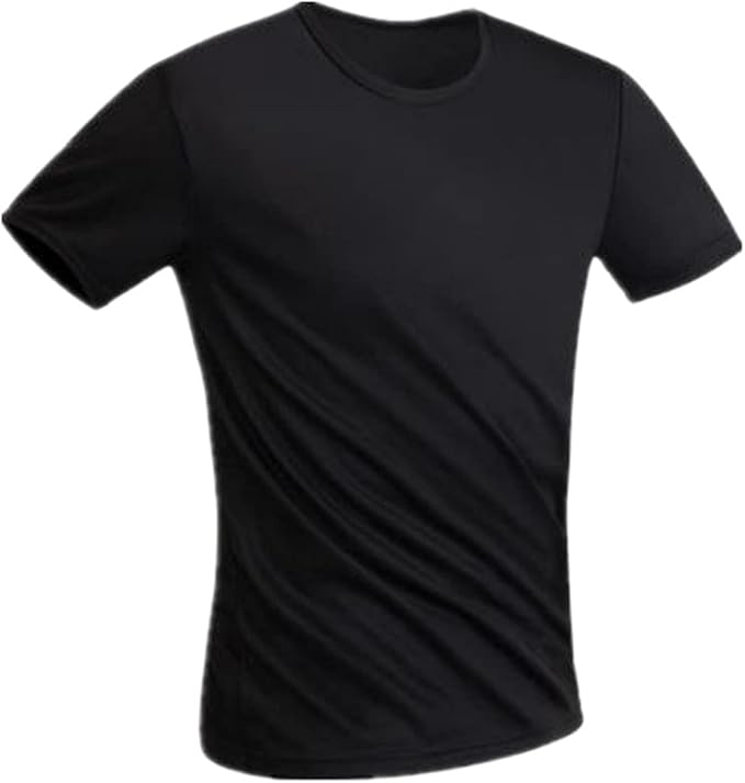 N\P Waterproof Solid Color Men Shirt Neck Short Sleeve Amazon.co.uk