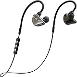 Heiyo Wireless Bluetooth Headphones,In-Ear Earbuds Sports headsets with Mic,CVC 6.0 Noise Cancelling Stereo Audio&Sweat-proof Lightweight Earphones for Running Exercise Gym Earpieces-Pearl Gray