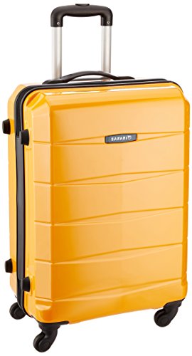 mustard yellow suitcase