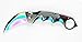 Full Metal CSGO Karambit Claw Folding Pocket Knife, Tactical Knife. for Gift, Collection, EDC (Rainbow)