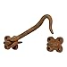 A29 Cabin Hook, 4 inches Iron Eye Latches Cabin Door Gate Latches, Window Sash Catch Hook Lock, Rust Finish