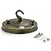 Fuloon Retro Vintage Iron Ceiling Rose Hook Plate Holder Pendant Lamp Roof Sucking Disk Chassis Light Fitting Accessory DIY (Antique Bronze)