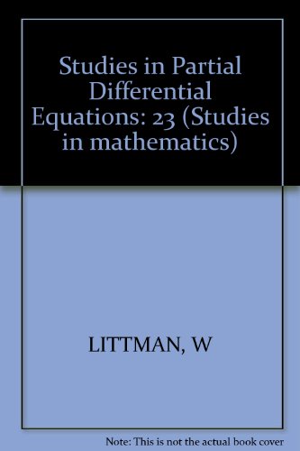 Studies in Partial Differential Equations (Studies in mathematics)