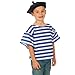 Charlie Crow French Shirt and Beret Costume for Kids 3-9 years