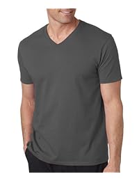 Gildan - Camiseta de manga corta con cuello en V para hombre
