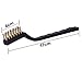 eBoot Mini Wire Brush Set for Cleaning Dust Welding Slag and Rust, 6 Pieces (Nylon, Brass and Stainless Steel)