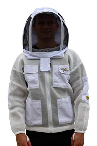 OZ ARMOUR Double Layer MESH Ventilated Jacket Fencing Veil with Free Gloves (Large)