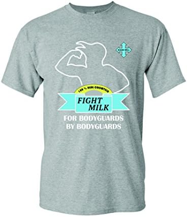 EliteDesignzz Men's Fight Milk official t-shirt (Grey L)