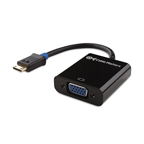 Cable Matters Active Mini HDMI to VGA Adapter in Black
