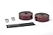 Weanas Bike Handlebar Tape PU Leather Road Bicycle Handlebar Grip Wraps Bar Tapes with Bar End Plugs - 2PCS Per Set, Brown