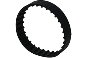 Heyiarbeit 60XL Rubber Timing Belt 5.08mm Pitch 10mm Width Industrial Timing Belt Synchronous Closed Loop Timing Belt for 3D Printers Black Tone