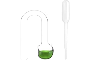 IAFVKAI Glass CO2 Drop Checker Aquarium Hang On CO2 Monitor CO2 Detector for Aquarium Planted Tank