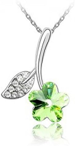 Wonderful Dream Jewellery New Coming Fationable Female Jewely Necklace Sparkle Lovely Bloom Plated With Austrlian Elenment-G