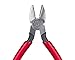 Jonard JIC-7858 Telecom Tapered Nose Diagonal Cutting Plier with Red Plastic Handle, 6-1/2