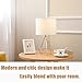 SOTTAE Modern Style Golden Hollowed Out Base Living Room Bedroom Beside Table Lamp, Desk Lamp with White Fabric Shade