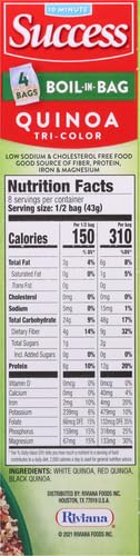 SUCCESS BOIL-IN-BAG QUINOA, QUICK TRI-COLOR QUINOA, 12-OUNCE BOX