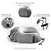 CLOUDWING Travel Pillow - 100% Pure Memory Foam Neck Pillow for Airplane Travel,Driving,Studying,Workingand Home,Removable and Washable Soft Velour Cover (Grey)