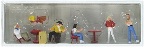 Preiser 10349 Recreation & Sports Students/Artists in Cafe HO Model Figure